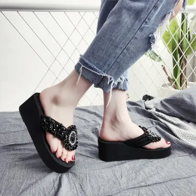 GEM FLIP FLOPS BEACH SHOES 